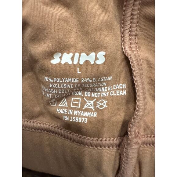 SKIMS FITS EVERYBODY SCOOP BRALETTE sienna color size large - Picture 4 of 4